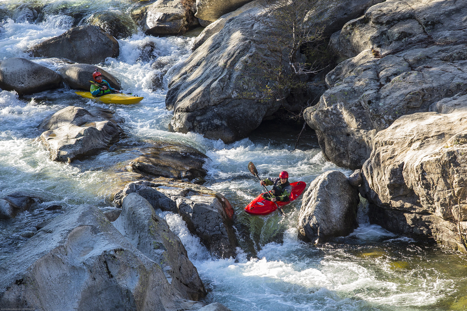 deutschsprachige Kajak-Kurse auf der Soca