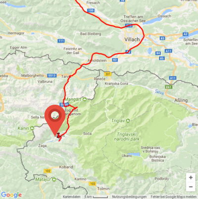 deutschsprachige Kajak-Kurse auf der Soca